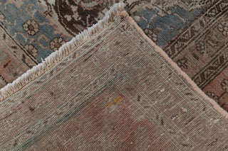 Consigned, Tabriz Semi Vintage Persian Handmade Oriental Rug Wool, Peach, 8'x10'