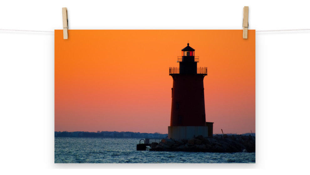 Sunset at Henlopen State Park 3 Landscape Photo Unframed Wall Art Print, 12" X 18"