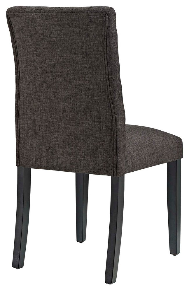 Duchess Dining Chair Fabric Set of 2, Brown