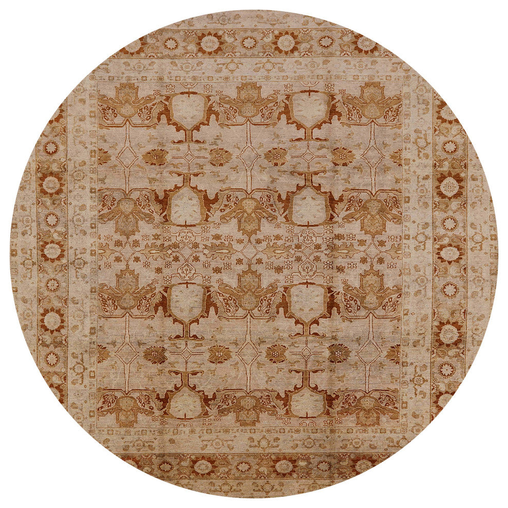 Ahgly Company Indoor Round Mid-Century Modern Area Rugs, 4' Round