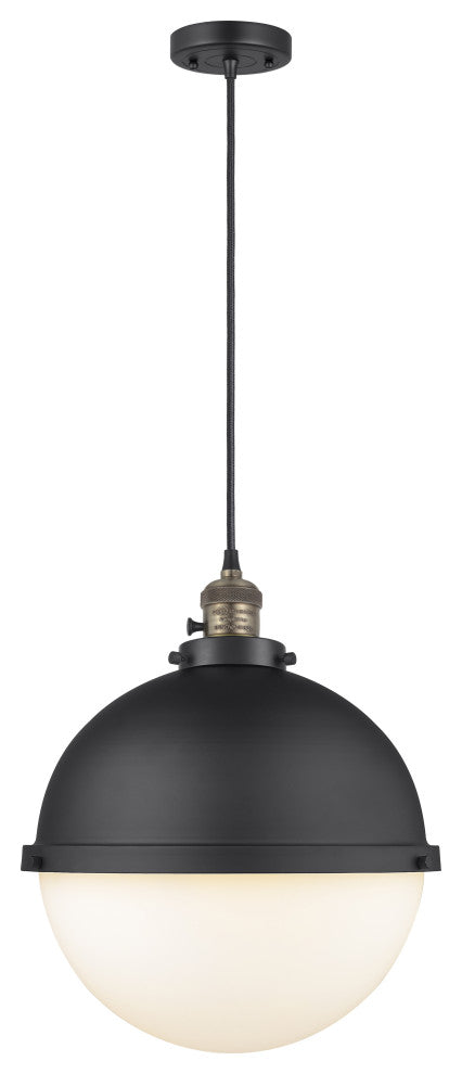 INNOVATIONS 201CSW-BAB-HFS-121-BK 1-Light Pendant Matte Black