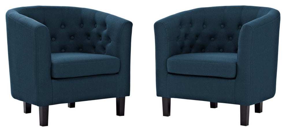 Azure Prospect 2 Piece Upholstered Fabric Armchair Set