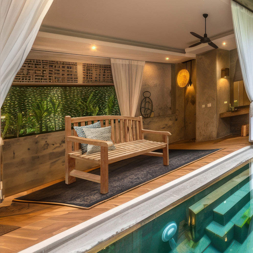 Seven Seas Teak Oval Bench