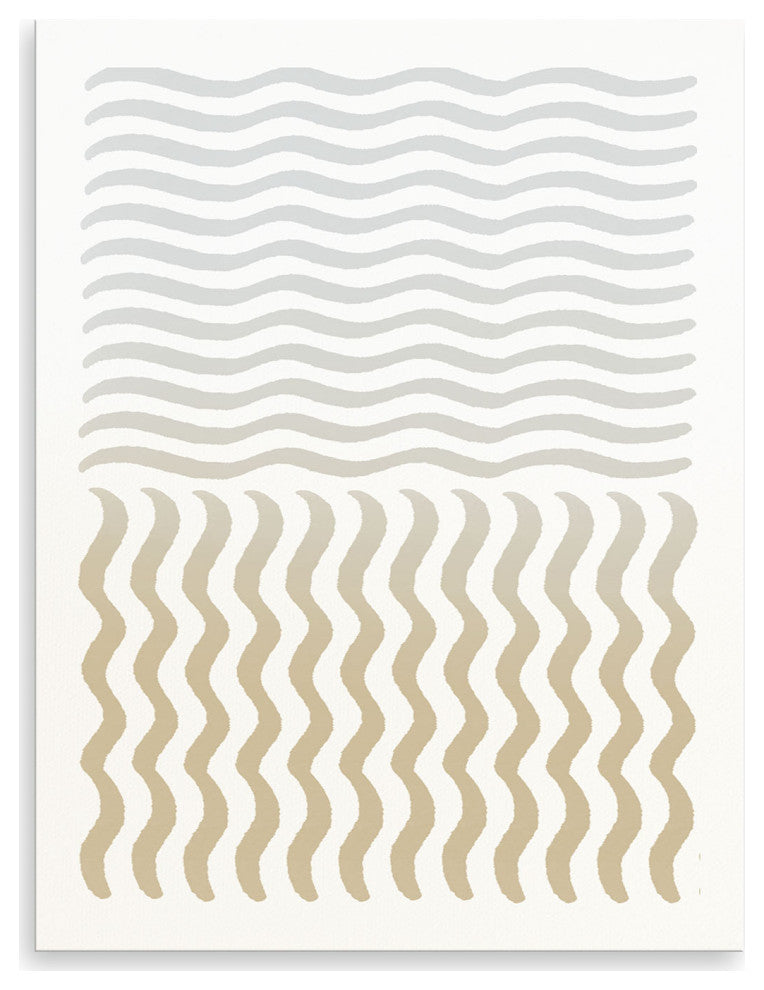 Abstract Neutral CLV' Canvas Wall Art by ChiChi Decor, 30"x24"