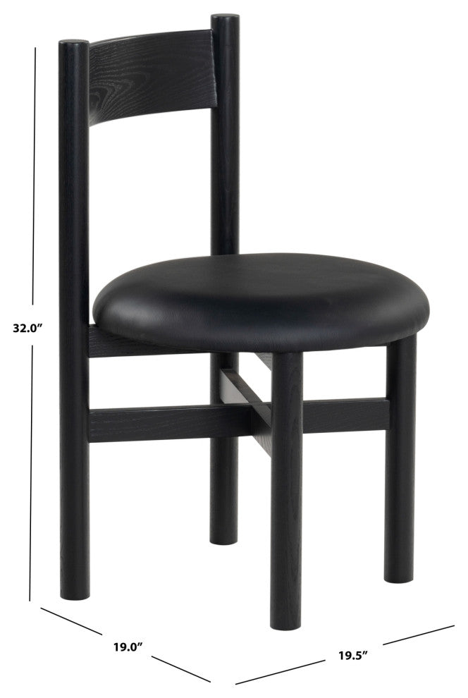 Safavieh Couture Tayla Dining Chair, Black
