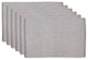 Dii Gray and White 2-Tone Ribbed Placemat, Set of 6