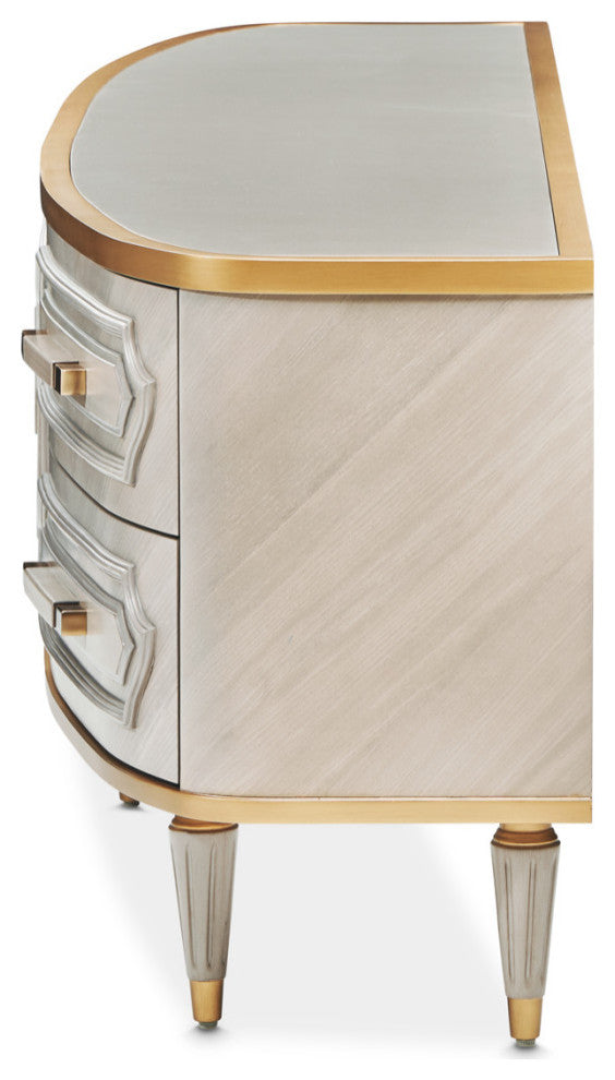 St. Charles Media Cabinet, Dove Gray