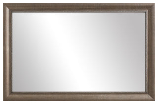 Ventura Framed Wall Mirror, Pewter, 22"x30"