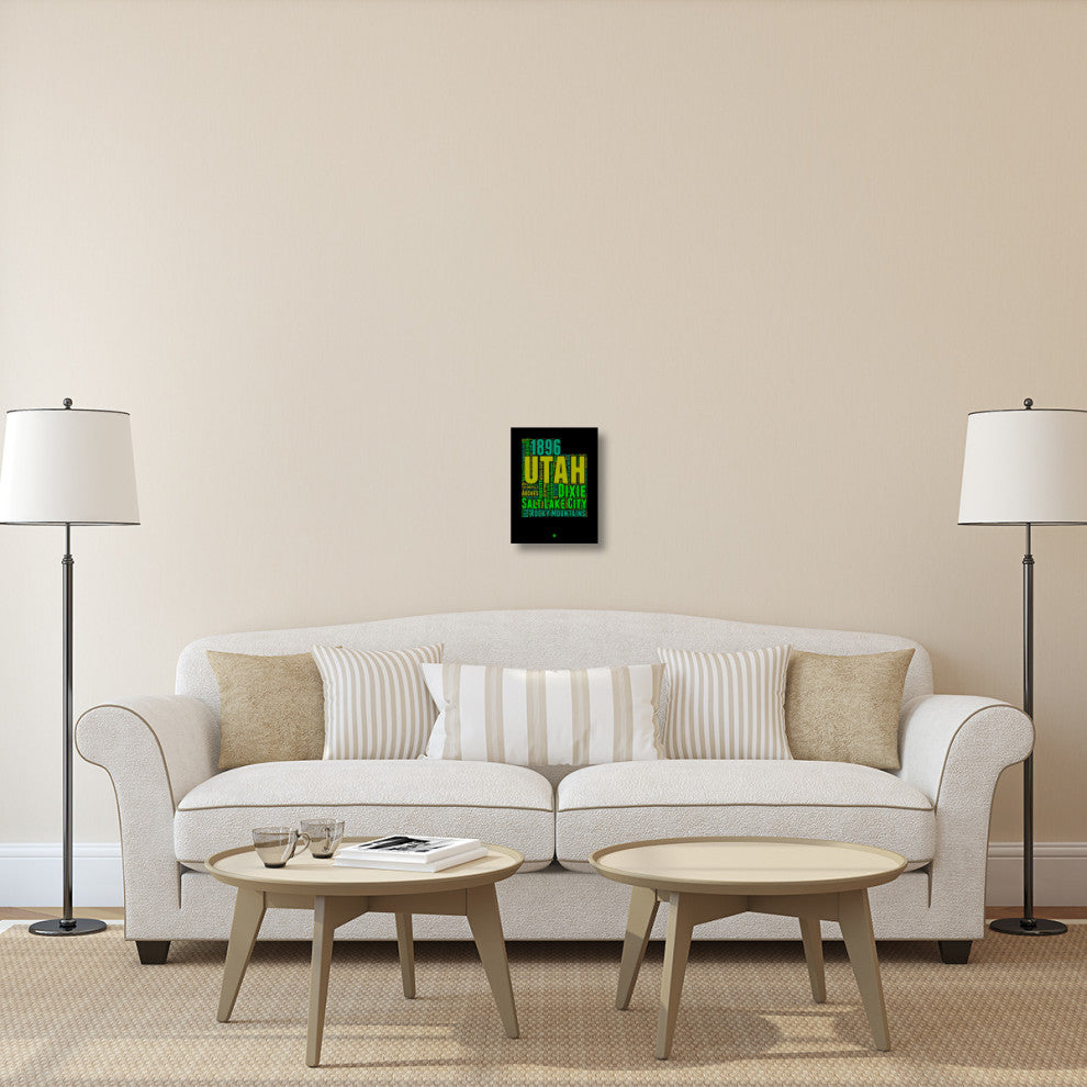 "Utah Word Cloud 1" Fine Art Print