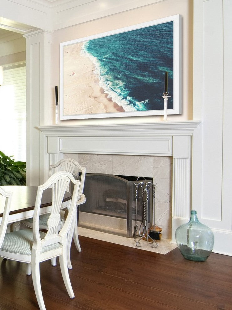 "Nazare Beach" Framed Print by Ingrid Beddoes