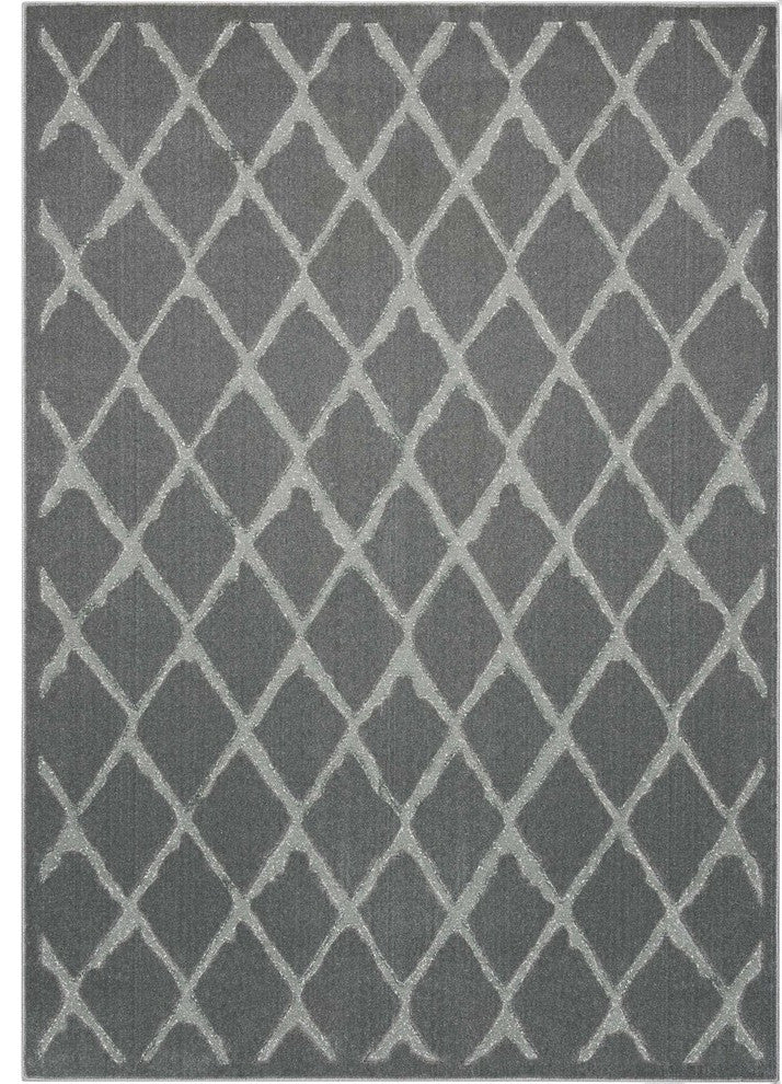 Michael Amini Gleam Gray Area Rug By Nourison, 5'3"x7'3"