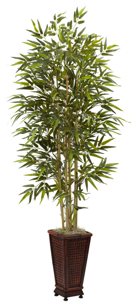 6' Bamboo Tree With Decorative Planter