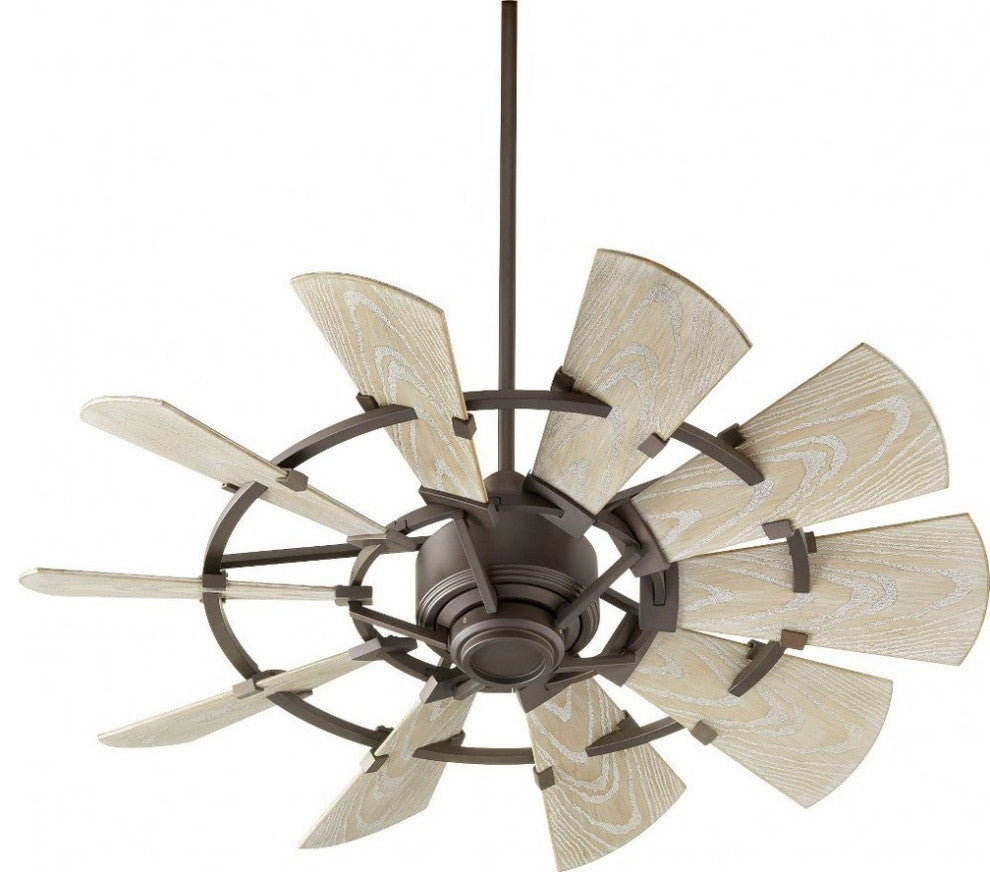 Quorum 194410-9 44"Patio Fan, Galvanized Finish