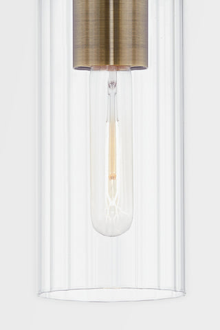 Yucca One Light Exterior Wall Sconce, Patina Brass