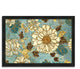 "Sophias Flowers Blue" By Wild Apple Portfolio, Framed Painting Print