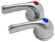 Lasco 01-7081 Pair Fit All Lever Handles, Chrome
