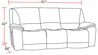 Vail Burnt Sienna Power Reclining Sofa and Recliner