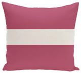 Narrow The Gap Stripe Print Pillow, Pink Cheeks, 20"x20"
