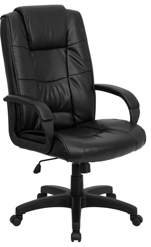 Black High Back Leather Chair