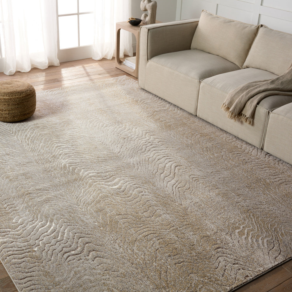 Jaipur Living Dune Animal Pattern Brown/ Taupe Area Rug 7'10"X10'6"