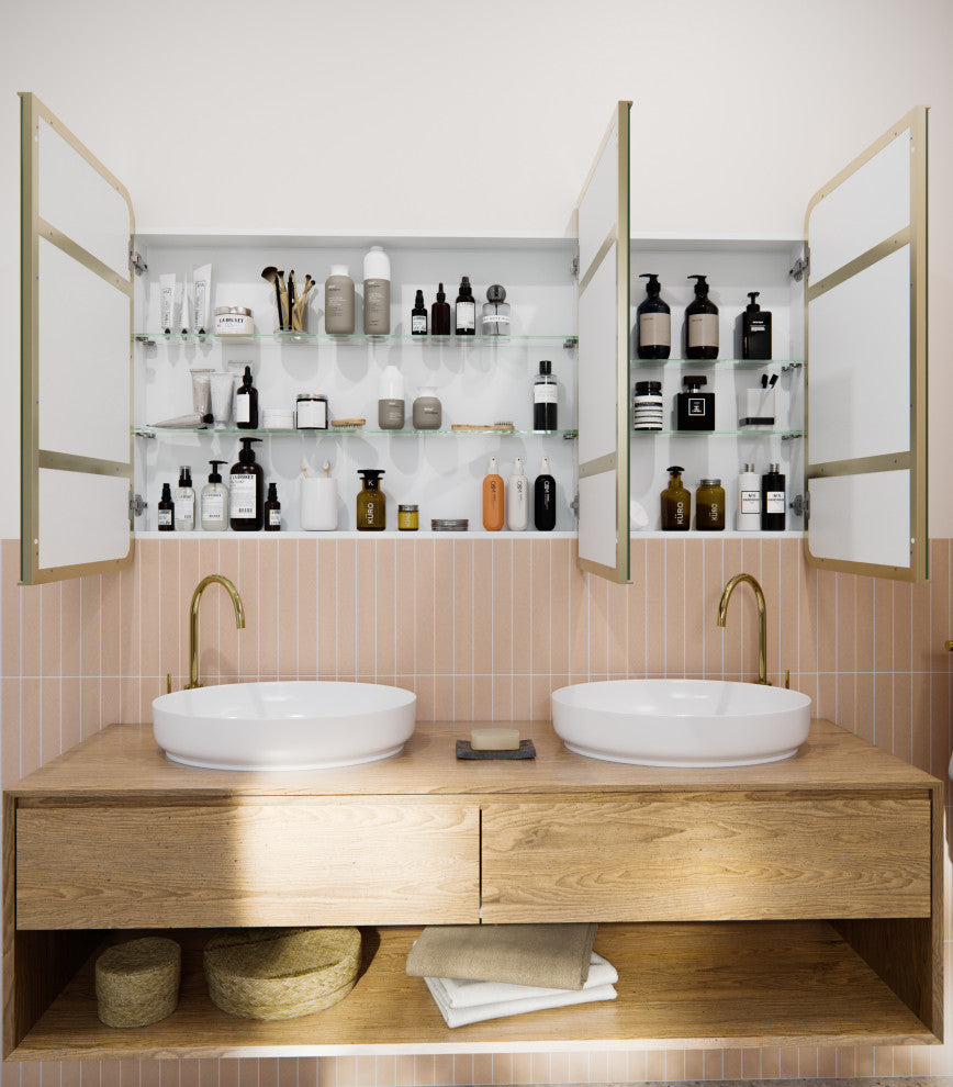 Medicine Cabinets, Satin Brass