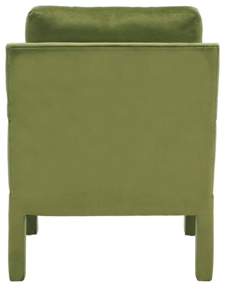 Safavieh Kye Accent Chair, Olive Green
