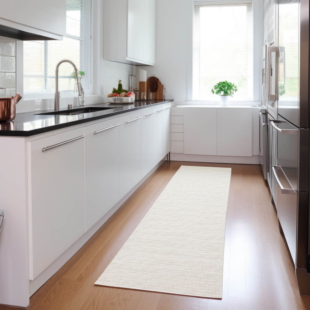 Indoor/Outdoor Laidley LA1 Linen Machine Washable 2'3" x 7'6" Rug