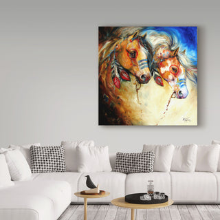 Marcia Baldwin 'Warrior Spirits 2' Canvas Art, 35"x35"