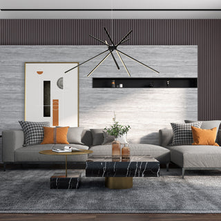 Black Linear Starburst Chandelier