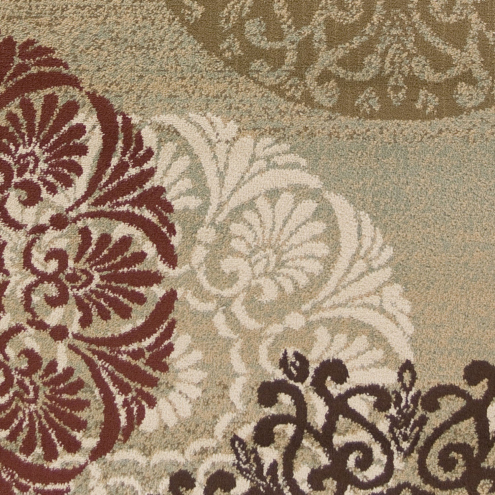 HomeRoots 7' x 10' Polypropylene Sage Area Rug