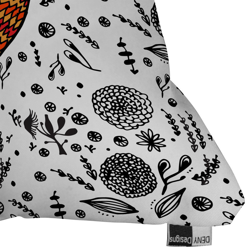 Deny Designs Julia Da Rocha Humming Bird In Paradise Outdoor Throw Pillow