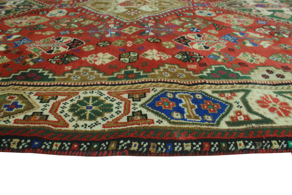 Fine Vintage Distressed Maira Rust Rug