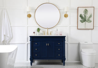 Lewis 42" Single Bathroom Vanity, Blue