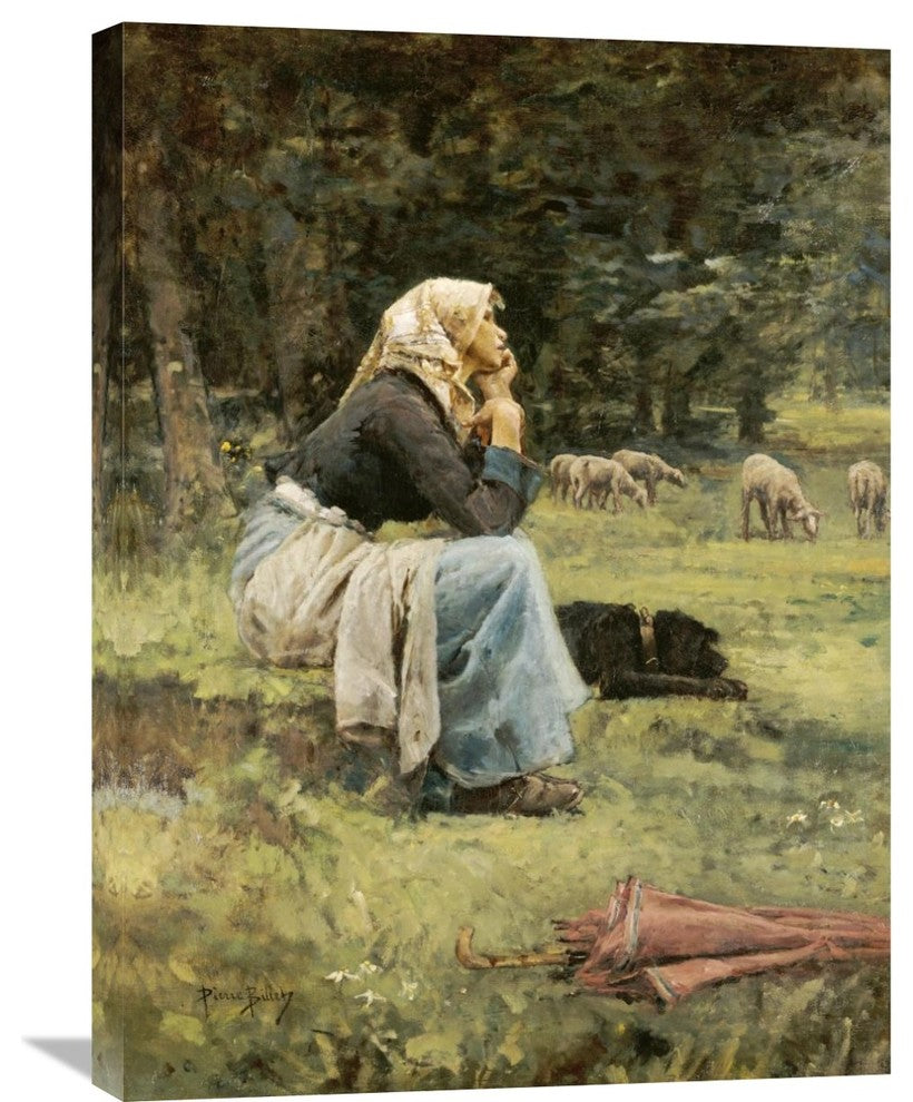 "A Young Shepherdess" Artwork, 22" x 30"