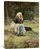 "A Young Shepherdess" Artwork, 22" x 30"