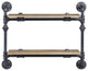 ACME Brantley Wall Rack With 2 Shelves, Oak and Sandy Black Finish