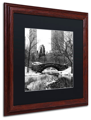 Philippe Hugonnard 'Gapstow Bridge Central Park' Matted Framed Art, 16x16