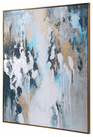 Uttermost 36058 Stormy 61" x 51" Framed Abstract Painting on - Blue / Teal
