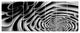 White Flower Shaped Fractal Art, Abstract Wall Art Canvas, 83"x32", 7 Panels