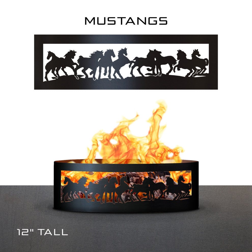 Mustangs Fire Ring, 30", 38