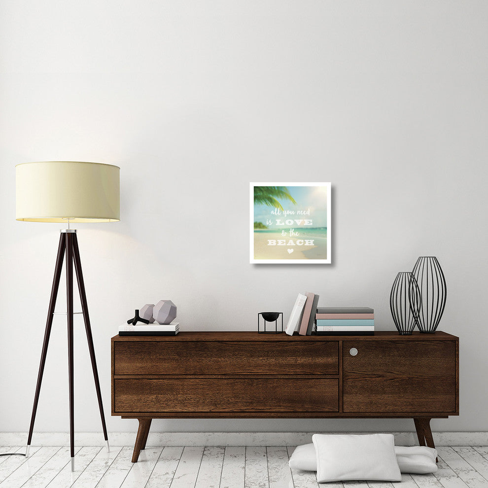 "All You Need is Beach" Digital Paper Print by Sue Schlabach, 20"x20"