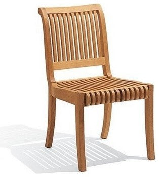 4-Piece Teak Set, 48" Butterfly Table, 3 Giva Chairs, Sunbrella Cushion, Brass