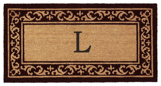Kendall Monogram Doormat, 3'x6', L