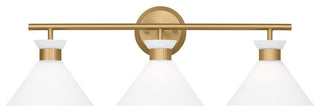 Belcarra 3 Light Bath, Satin Brass