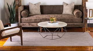 Unique Loom Beige Solid Outdoor 6' 0 x 9' 0 Area Rug