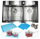 36" Drop In Topmount Stainless Steel Double Bowl Kitchen Sink Package