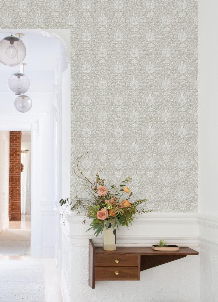 Disney Mickey Mouse Cream Block Print Peel and Stick Wallpaper