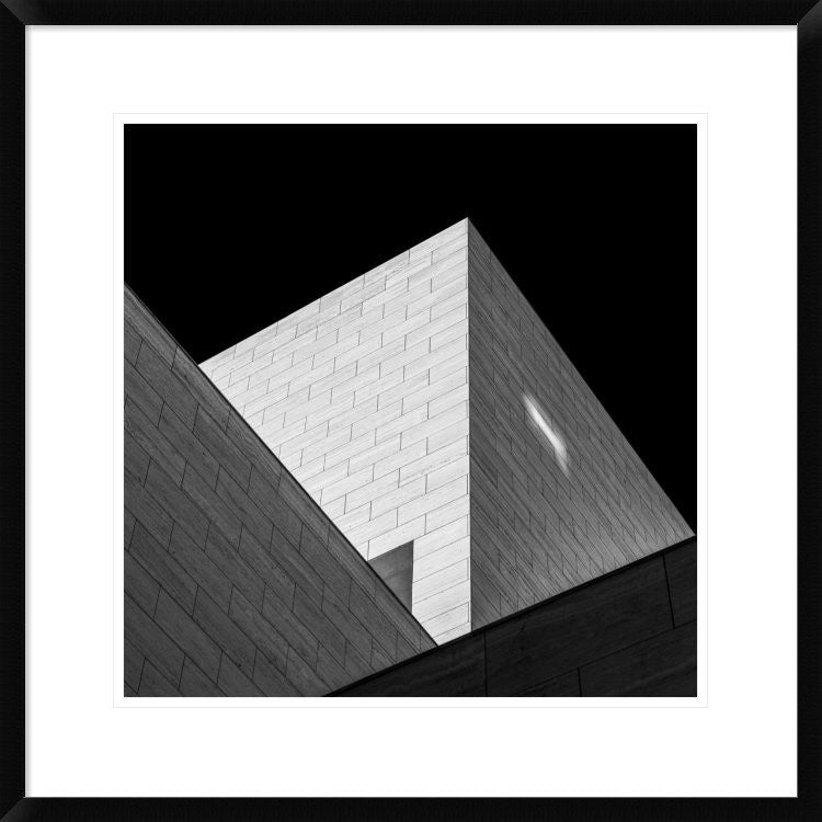 "Triangles" Framed Digital Print by Hilde Ghesquiere, 26"x26"