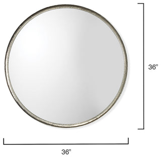 Refined Round Mirror, Silver
