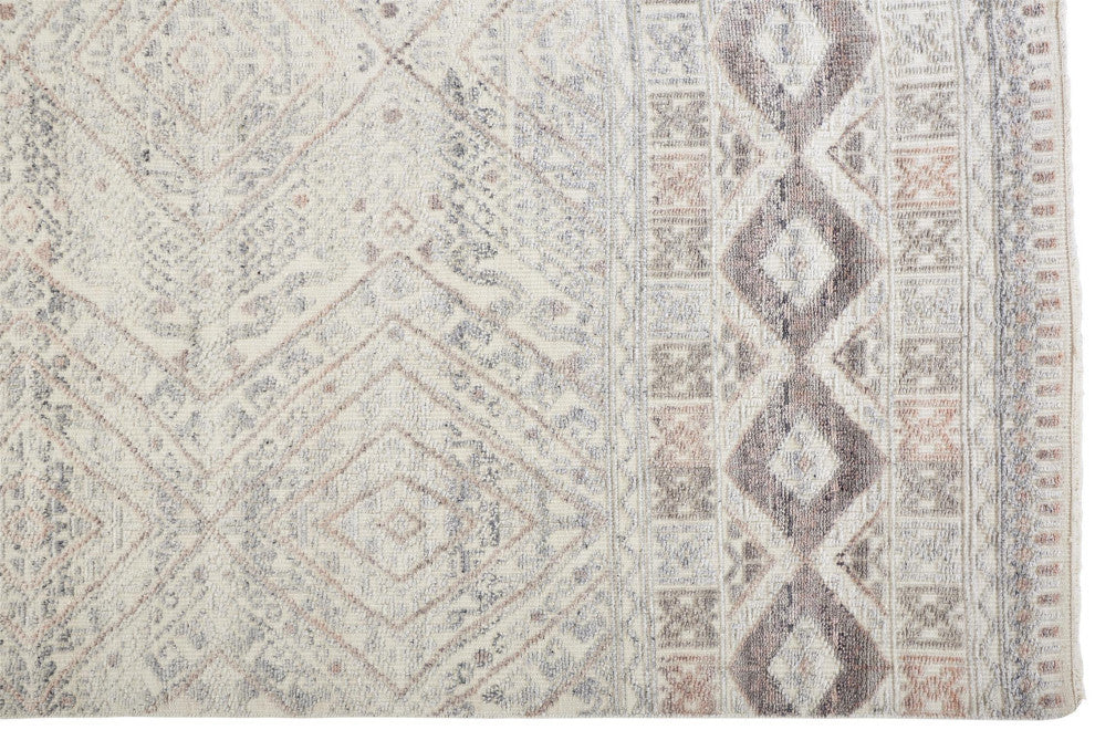 Weave & Wander Eckhart Rug, Blush/Ivory, 2'x3'